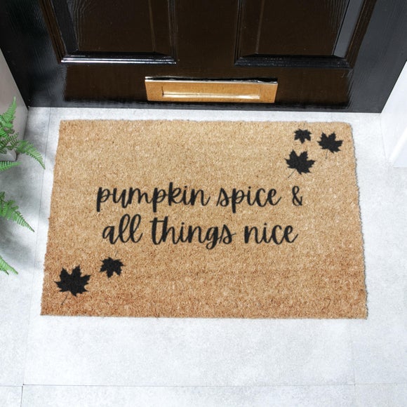 Artsy Mats Pumpkin Spice and All Things Nice Coir Doormat