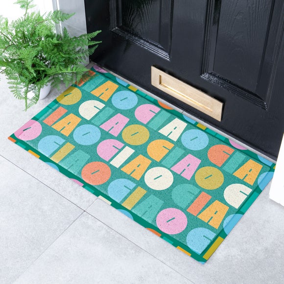Artsy Mats Elizabeth Olwen Ciao Pattern Indoor Outdoor Doormat