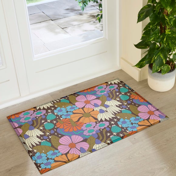 Artsy Mats Elizabeth Olwen Magic Florals Indoor Outdoor Doormat