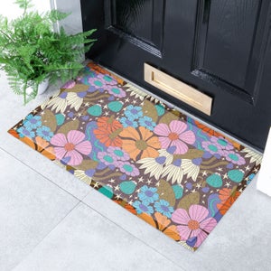 Artsy Mats Elizabeth Olwen Magic Florals Indoor Outdoor Doormat