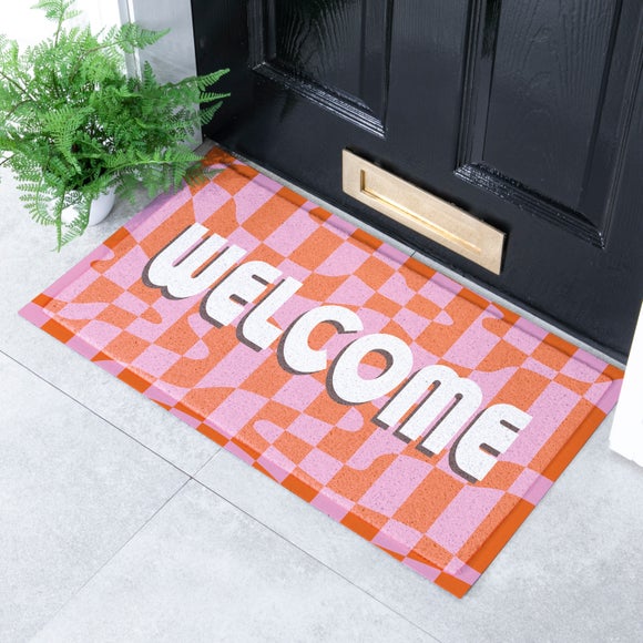 Artsy Mats Elizabeth Olwen Welcome Wavey Indoor Outdoor Doormat