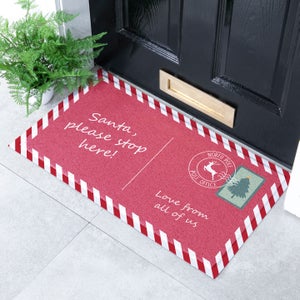 Artsy Mats Santa Stop Here Indoor Outdoor Doormat