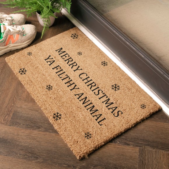 Artsy Mats Merry Christmas Ya Filthy Animal Coir Doormat