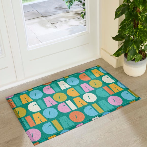 Artsy Mats Elizabeth Olwen Ciao Pattern Indoor Outdoor Doormat