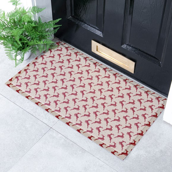 Artsy Mats Jumping Reindeer Indoor Outdoor Doormat