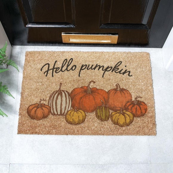Artsy Mats Pumpkins Hey Pumpkin Coir Doormat