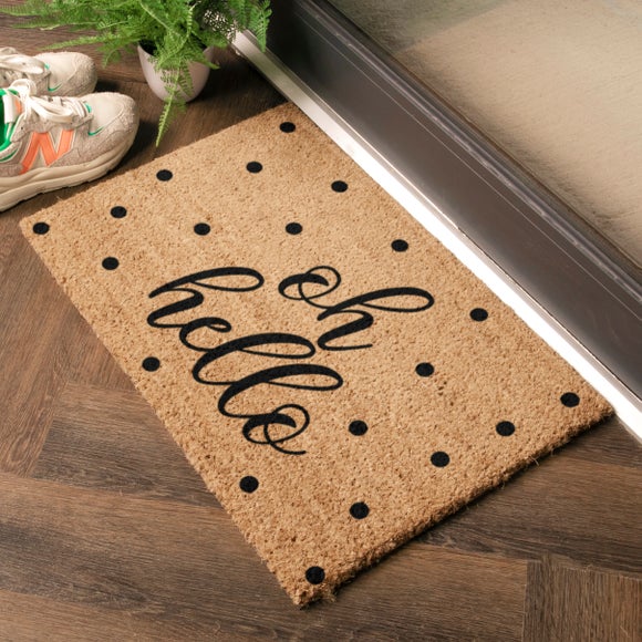 Artsy Mats Oh Hello Coir Doormat