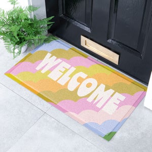 Artsy Mats Elizabeth Olwen Retro Welcome Indoor Outdoor Doormat