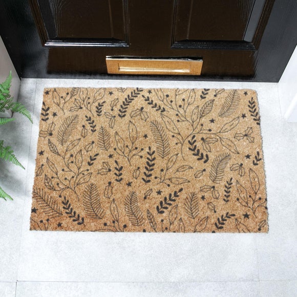 Artsy Mats Winter Foliage Coir Doormat