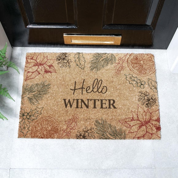 Artsy Mats Hello Winter Coir Doormat