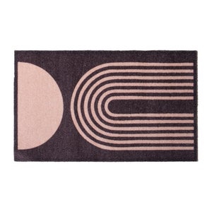 Artsy Mats Brown Abstract Indoor Washable Doormat