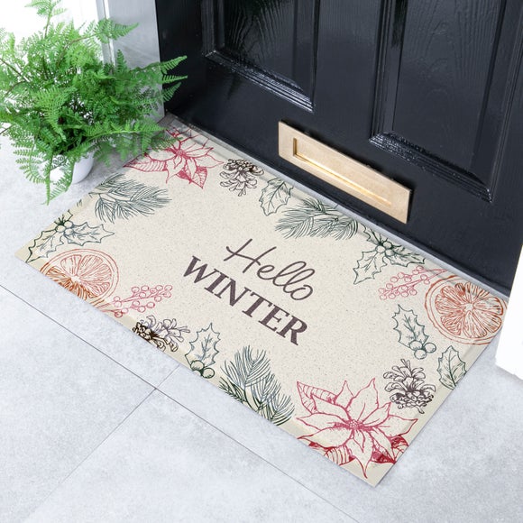 Artsy Mats Hello Winter Indoor Outdoor Doormat
