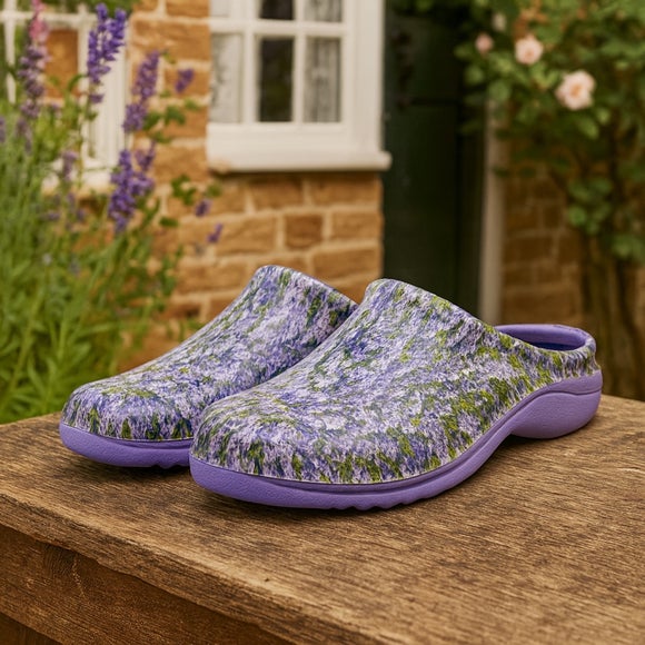 View Backdoorshoes Womens Garden And Leisure Lavender Fields Clogs View Backdoorshoes Womens Garden And Leisure Lavender Fields Clogs