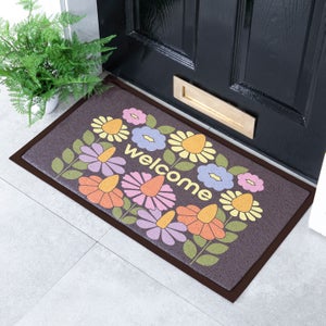 Artsy Mats Elizabeth Olwen Welcome Floral Indoor Outdoor Doormat