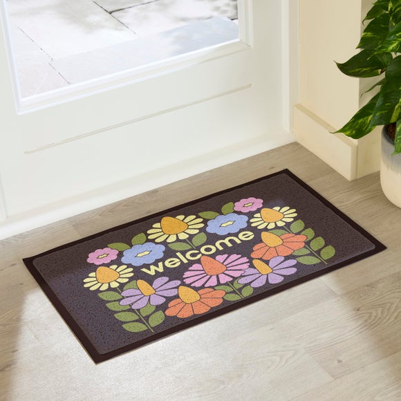 Photo 3 of Artsy Mats Elizabeth Olwen Welcome Floral Indoor Outdoor Doormat