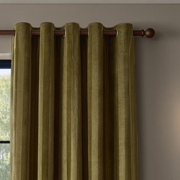 Paoletti Regency Stripe Eyelet Curtains
