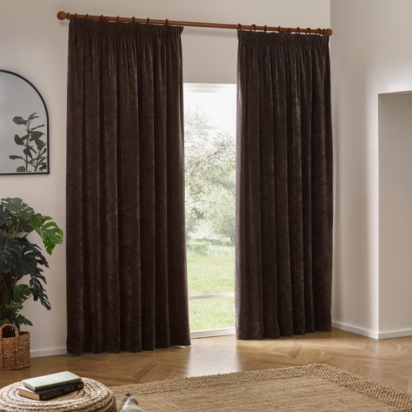Yard Chenille Blackout Pencil Pleat Curtains