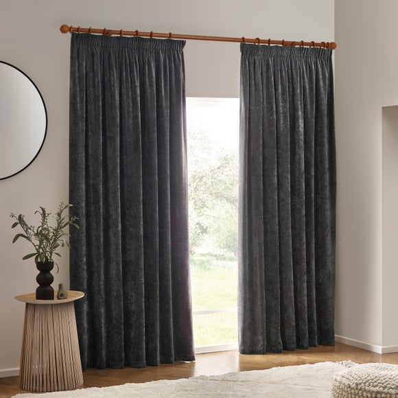 Yard Chenille Blackout Pencil Pleat Curtains