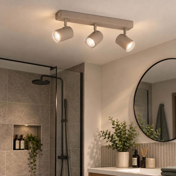 EGLO Consuma 3 Light Adjustable Semi Flush Spotlight Bar