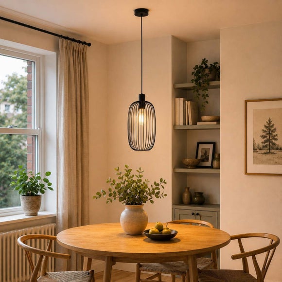 EGLO Lodods Industrial Adjustable Pendant Light