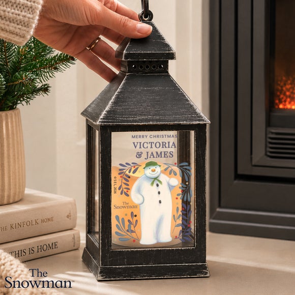 Personalised The Snowman Countdown to Christmas LED Lantern