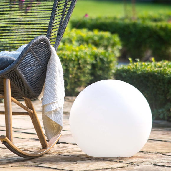 Return - Campanula Ball Colour Changing Rechargeable Small LED Outdoor Floor Lamp