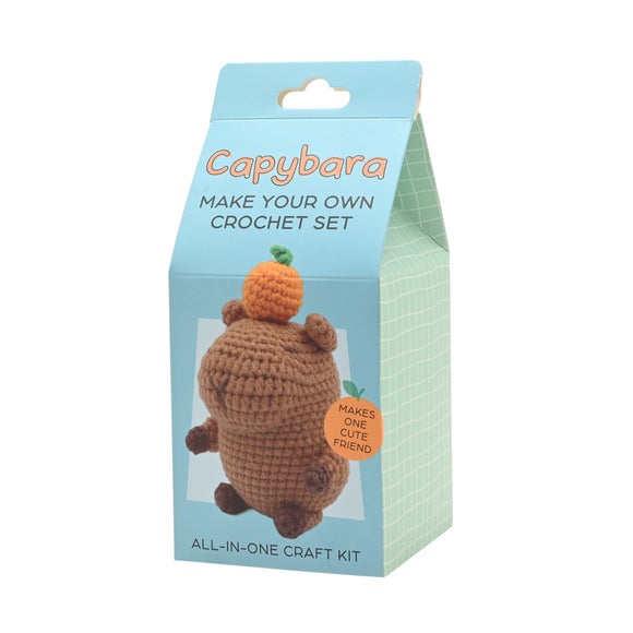 View The Feel Good Club Capybara Make Your Own Crochet Set View The Feel Good Club Capybara Make Your Own Crochet Set