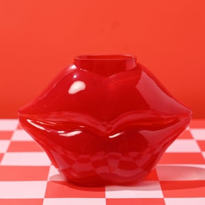 The Feel Good Club Lips Glass Vase