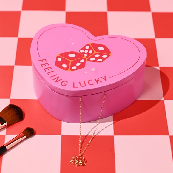 The Feel Good Club Feeling Lucky Heart Storage Box