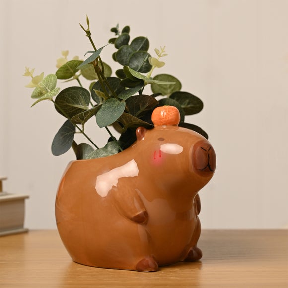 The Feel Good Club Capybara Medium Plant Pot
