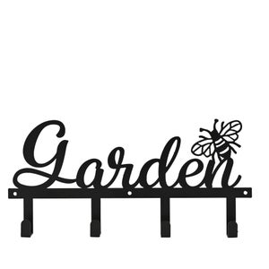 Country Living Garden Metal Plaque With Hooks