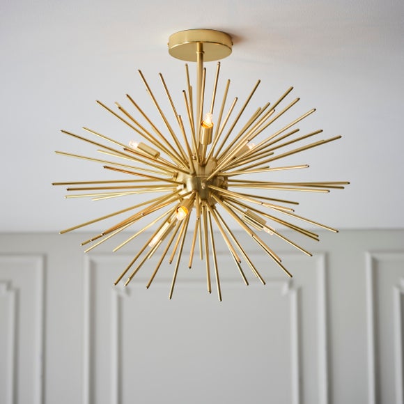View Vogue Sapelo Sputnik 6 Light Semi Flush Ceiling Light View Vogue Sapelo Sputnik 6 Light Semi Flush Ceiling Light