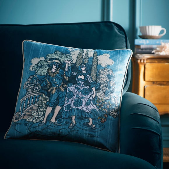 Laurence Llewelyn-Bowen Tuscan Toile Filled Square Cushion