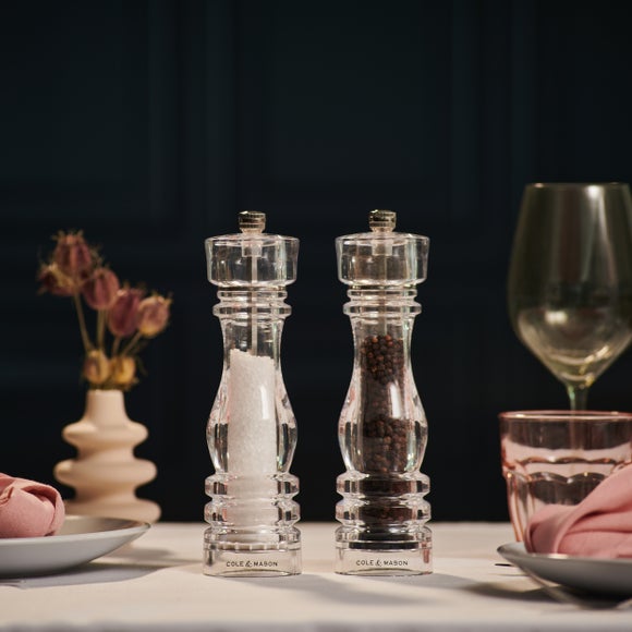 Cole and Mason London Acrylic Salt and Pepper Mill Set