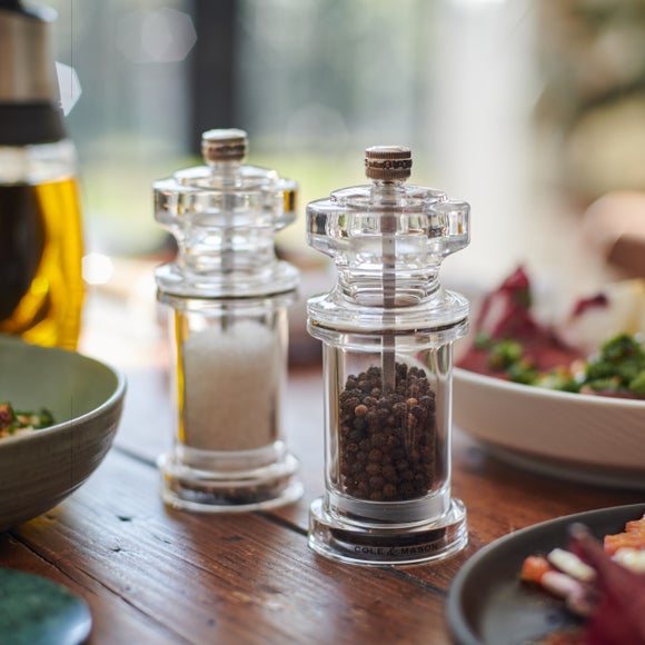 Cole and Mason Acrylic Salt and Pepper Mill Set