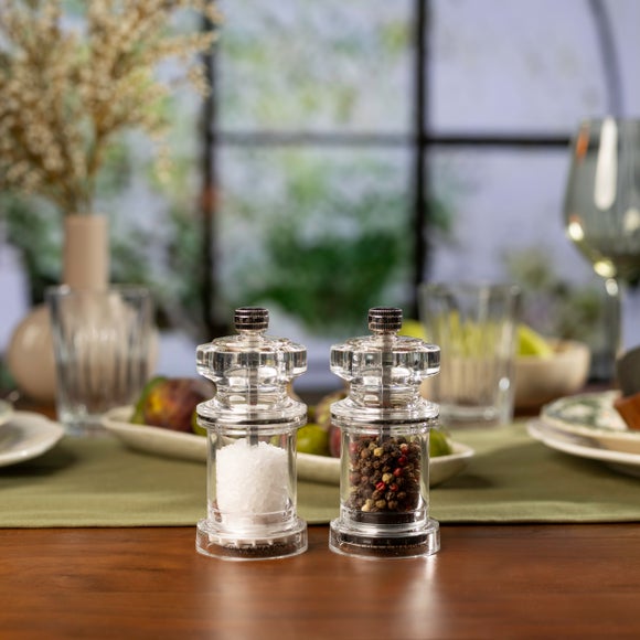 Cole and Mason Acrylic Salt and Pepper Mill Set