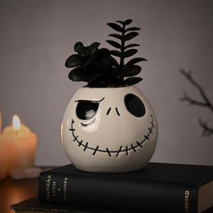 Disney Nightmare Before Christmas Jack Skellington Planter With Faux Plant