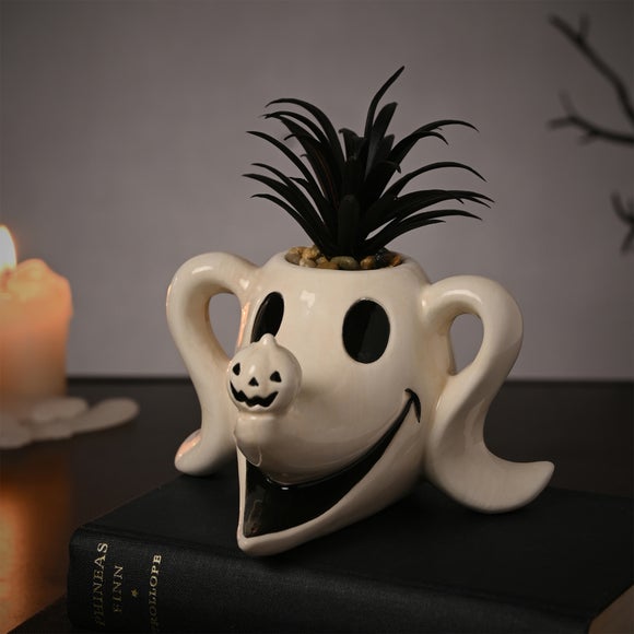 Disney Nightmare Before Christmas Zero Planter with Faux Plant