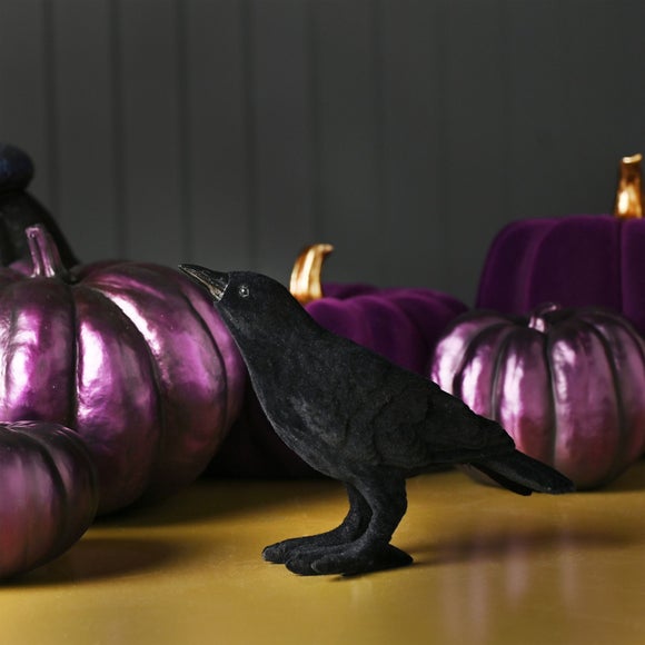 Hocus Pocus Novelties Flocked Crow