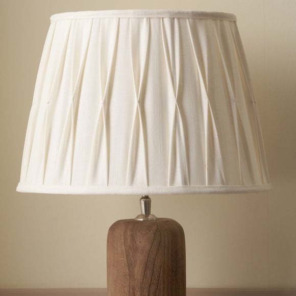 Pacific Lifestyle Odette Cotton Slub Pinch Pleat Tapered Lampshade