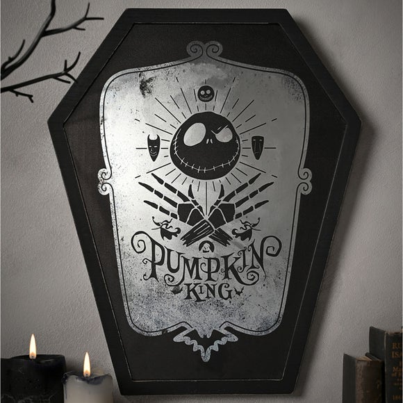Disney Nightmare Before Christmas Pumpkin King Mirrored Plaque