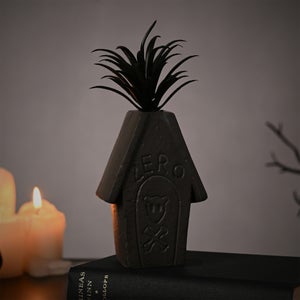 Disney Nightmare Before Christmas Zero Coffin Planter With Faux Plant