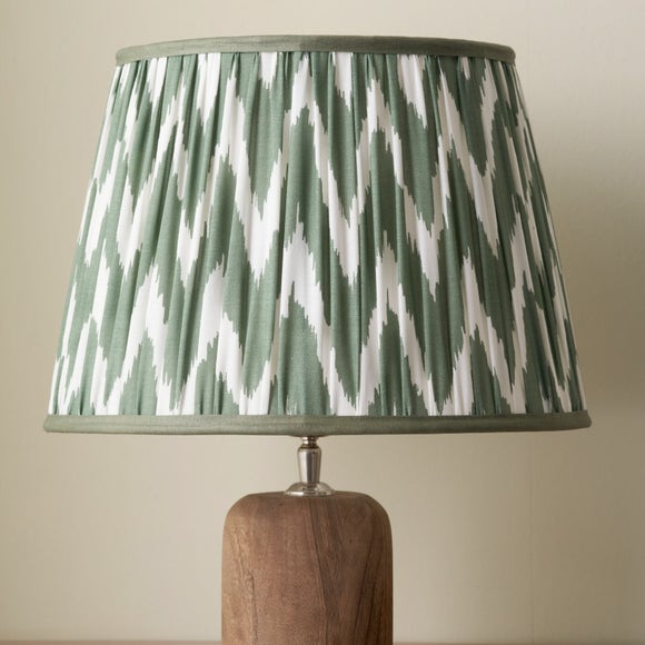 Pacific Lifestyle Kamilah Chevron Patterned Mushroom Pleat Tapered Lamp Shade