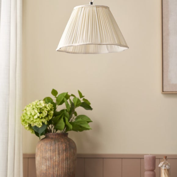 Pacific Lifestyle Malia Mushroom Pleat Scalloped Tapered Lamp Shade