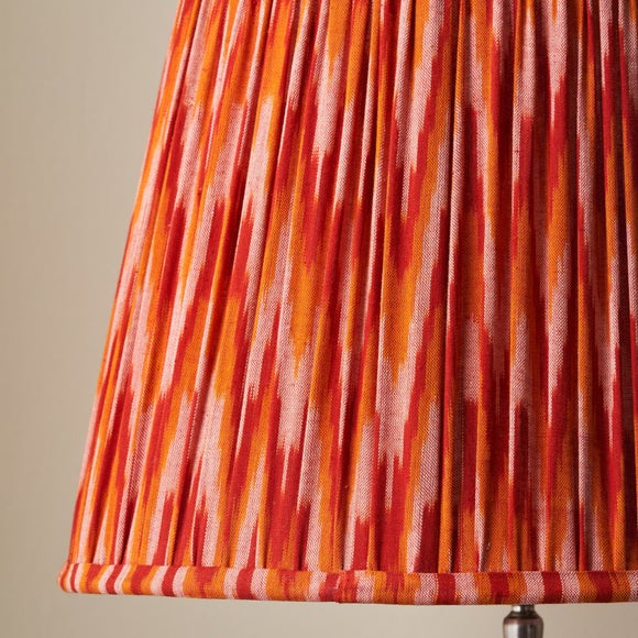 Photo 3 of Pacific Lifestyle Suri Ikat Pattern Mushroom Pleat Tapered Lamp Shade