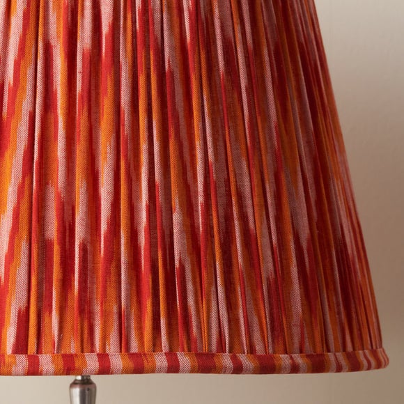 Photo 5 of Pacific Lifestyle Suri Ikat Pattern Mushroom Pleat Tapered Lamp Shade