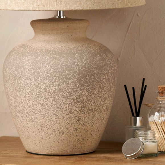 Photo 2 of Pacific Lifestyle Rhone Ombre Sand Textured Ceramic Table Lamp Photo 2 of Pacific Lifestyle Rhone Ombre Sand Textured Ceramic Table Lamp