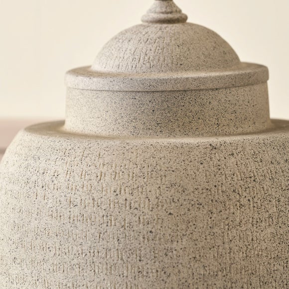 Photo 2 of Raj Hammered Metal Urn Vase With Lid
