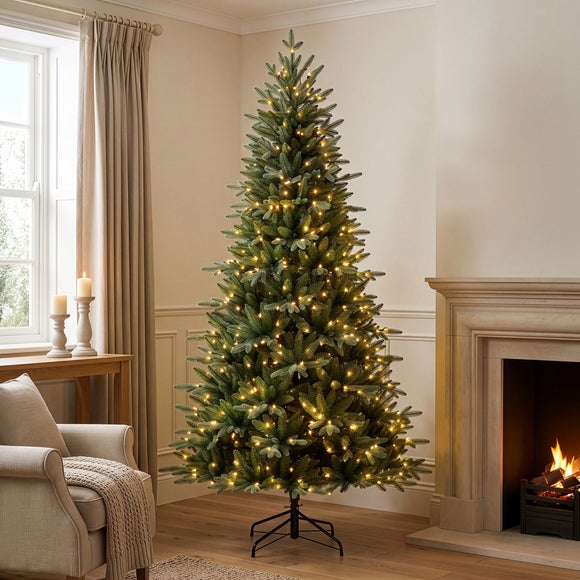 7ft Pre-lit Maypine Christmas Tree