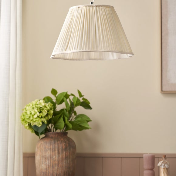 Pacific Lifestyle Malia Mushroom Pleat Scalloped Tapered Lamp Shade